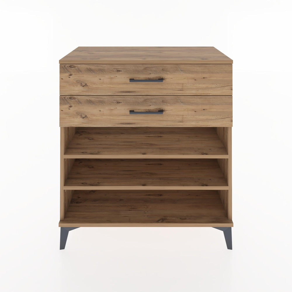 Woodntry Modular Dresser Pine 88x44x84 cm with Drawers and Shelves CR13-3