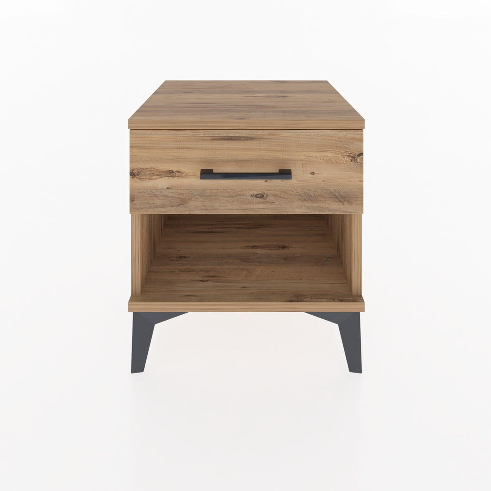 Woodntry Modular Nightstand Pine 44x44x36 cm with Drawers and Shelves CR1-3