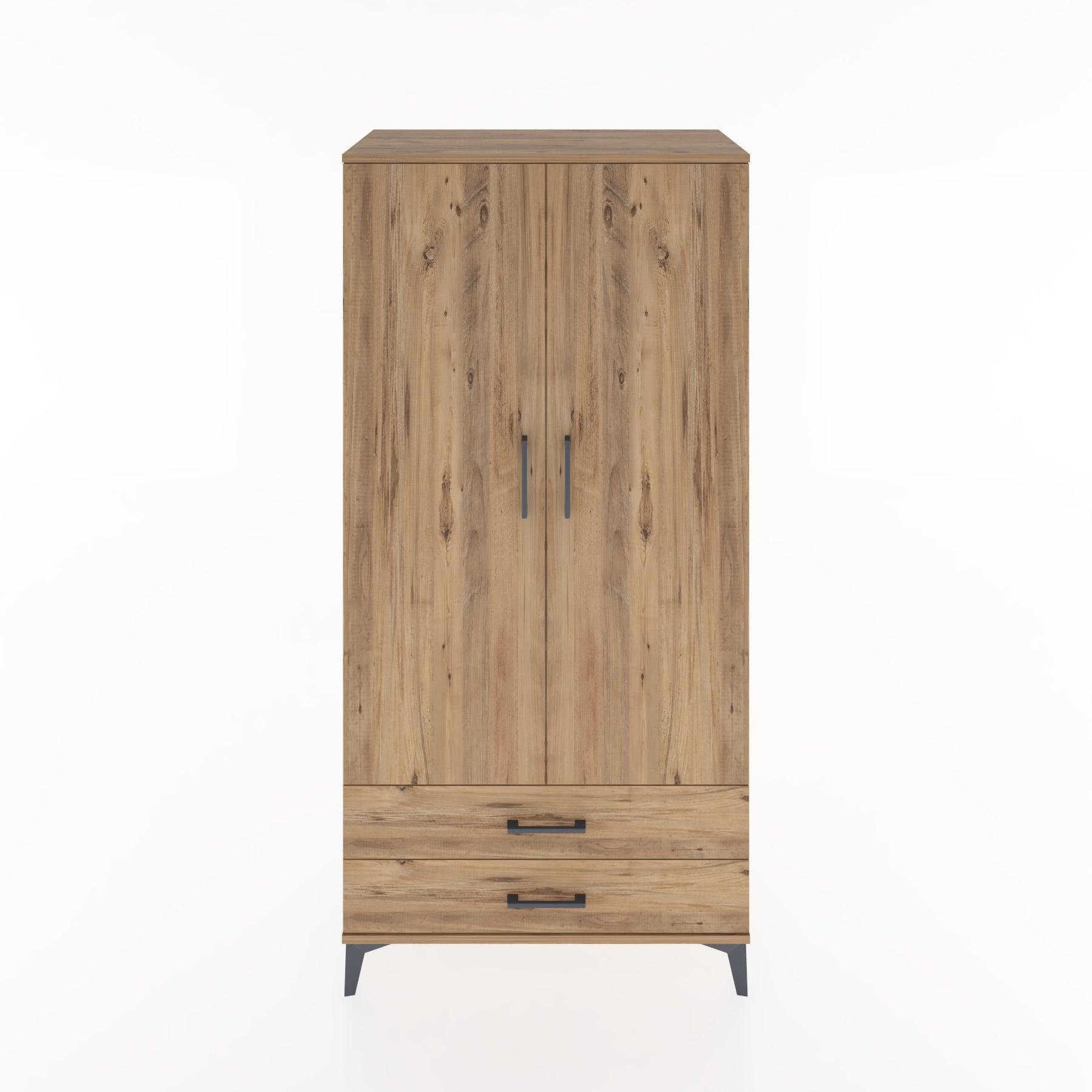 Woodntry Modular Cabinet Pine 88x44x170 cm with Doors and Drawers KC7-3