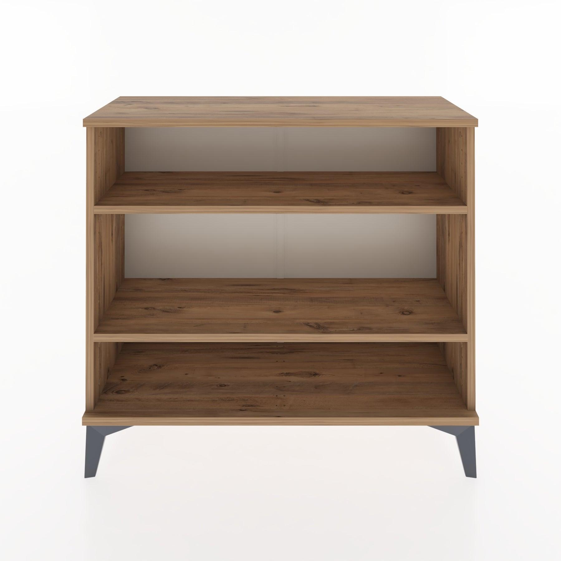 Woodntry Modüler Şifonyer İki Raflı 88x30x68 cm Çam - Woodntry