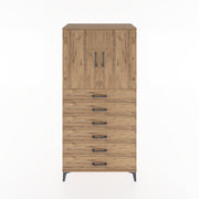 Woodntry Modular Cabinet Pine 88x44x170 cm with Doors and Drawers KC3-3