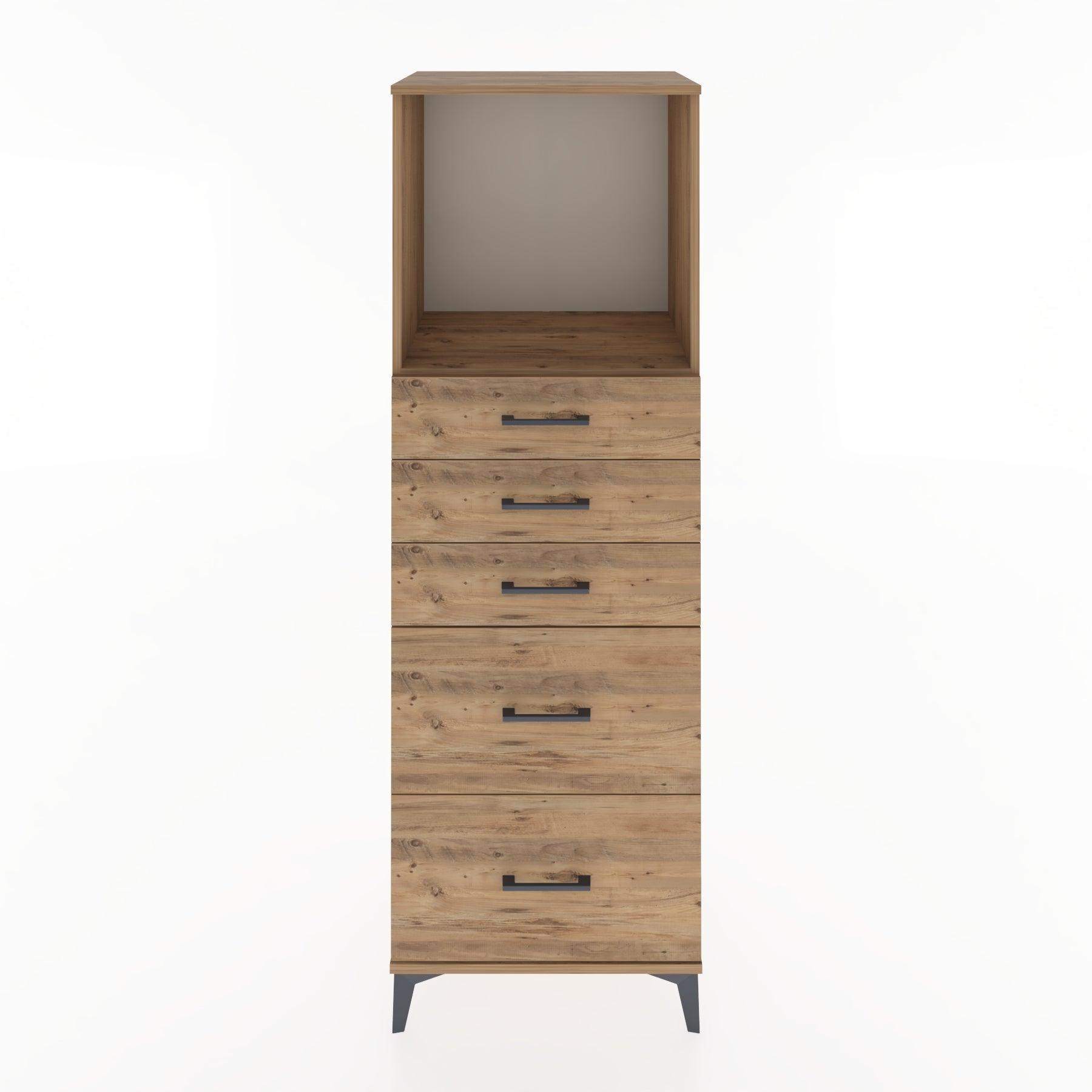 Woodntry Modular Cabinet Pine 60x44x170 cm with Drawers and Shelves CR45-3