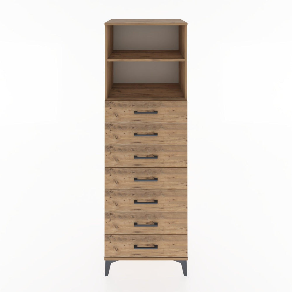 Woodntry Modular Cabinet Pine 60x44x170 cm with Drawers and Shelves CR33-3