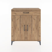 Woodntry Modüler Şifonyer Çam 88x30x94 cm Kapaklı ve Çekmeceli KC1-3