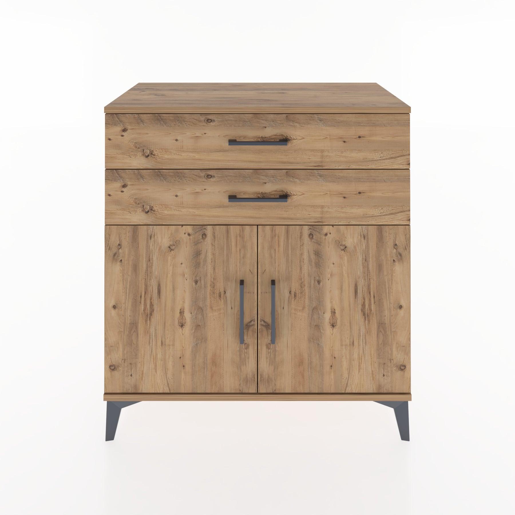 Woodntry Modular Dresser Pine 88x44x84 cm with Cover and Drawer KC33-3