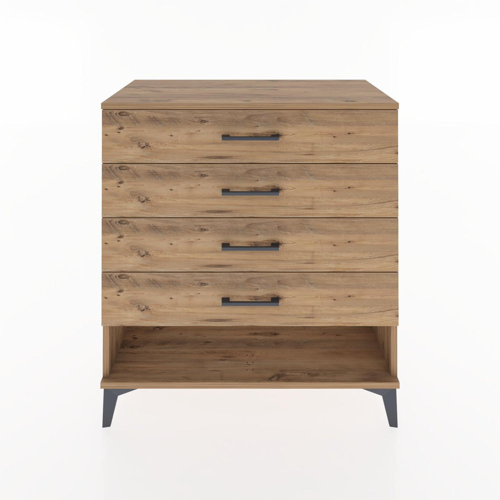 Woodntry Modular Dresser Pine 88x44x84 cm with Drawers and Shelves CR10-3