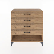 Woodntry Modüler Şifonyer Çam 88x44x84 cm Çekmeceli ve Raflı CR10-3