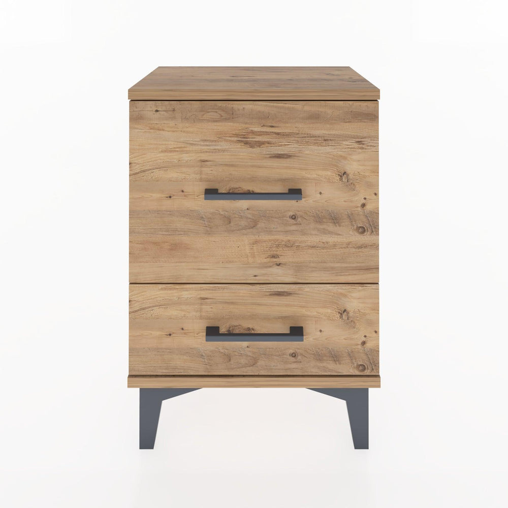 Woodntry Modüler Komodin Büyük ve Küçük Çekmece 44x30x52 cm Çam - Woodntry