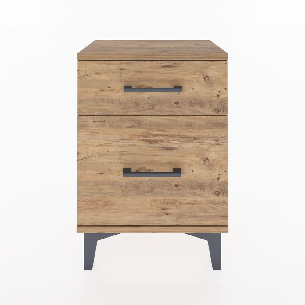 Woodntry Modüler Komodin Küçük ve Büyük Çekmece 44x30x52 cm Çam - Woodntry