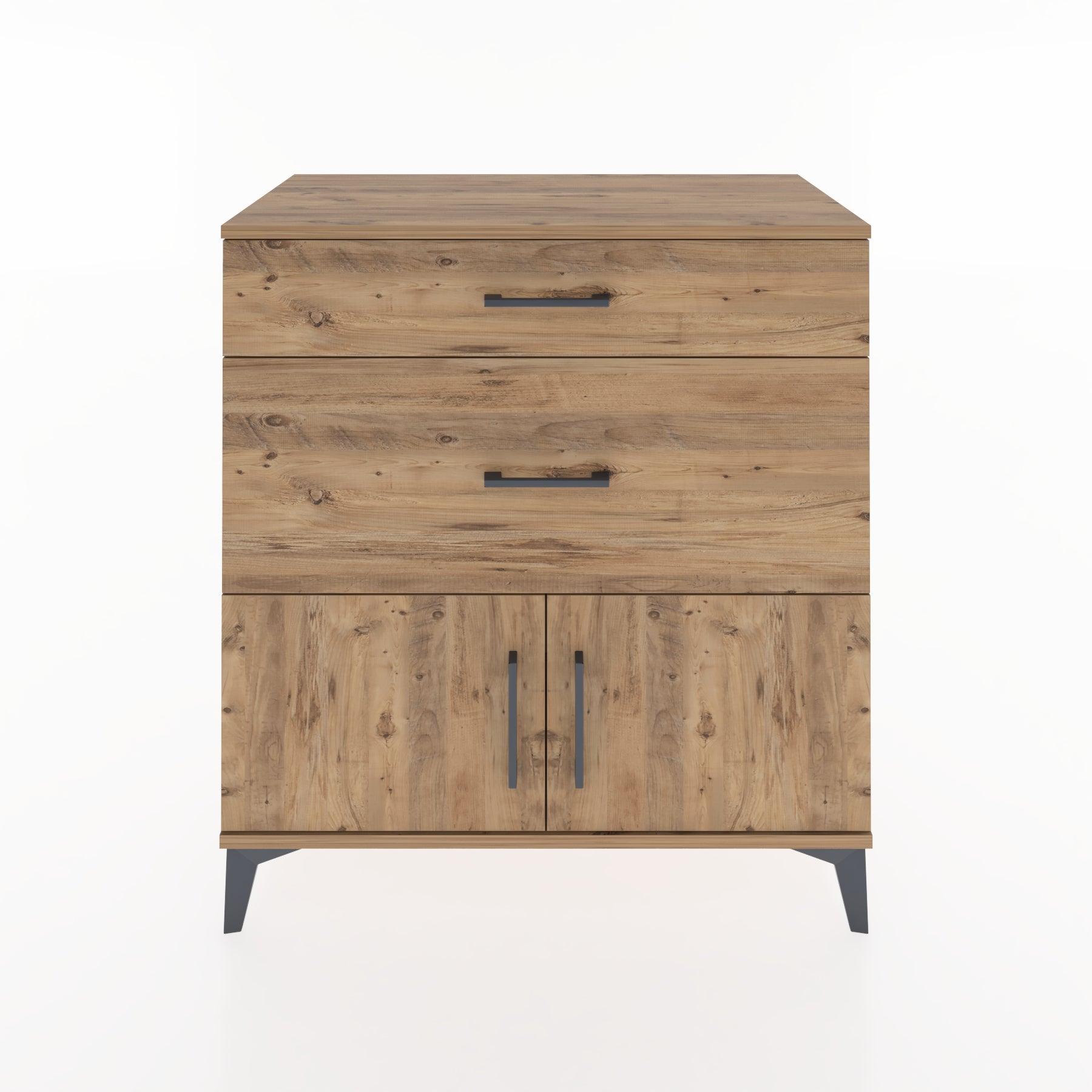 Woodntry Modular Dresser Pine 88x44x84 cm with Cover and Drawer KC116-3