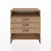 Woodntry Modüler Şifonyer Çam 88x44x84 cm Çekmeceli ve Raflı CR20-3
