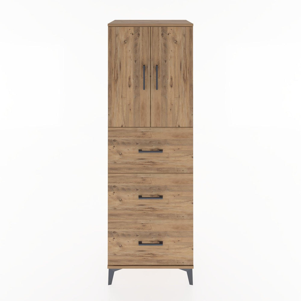 Woodntry Modular Cabinet Pine 60x44x170 cm with Doors and Drawers KC24-3