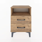 Woodntry Modüler Komodin İki Çekmeceli 44x30x52 cm Çam - Woodntry