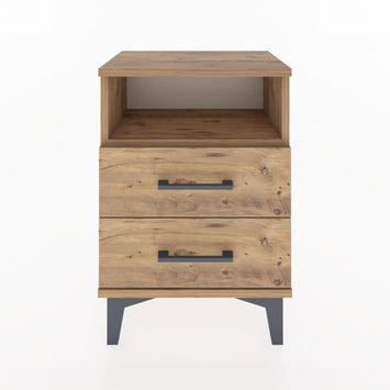 Woodntry Modüler Komodin İki Çekmeceli 44x30x52 cm Çam - Woodntry
