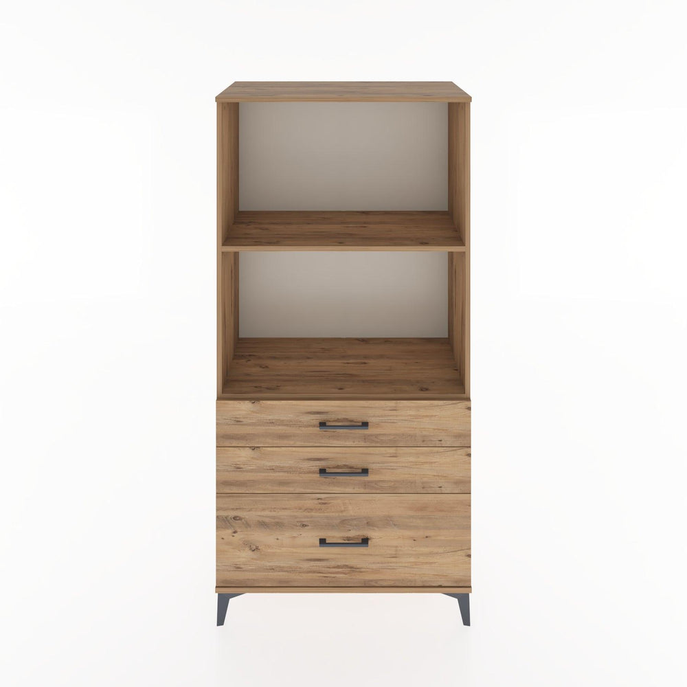 Woodntry Modular Cabinet Pine 88x44x170 cm with Drawers and Shelves CR42-3