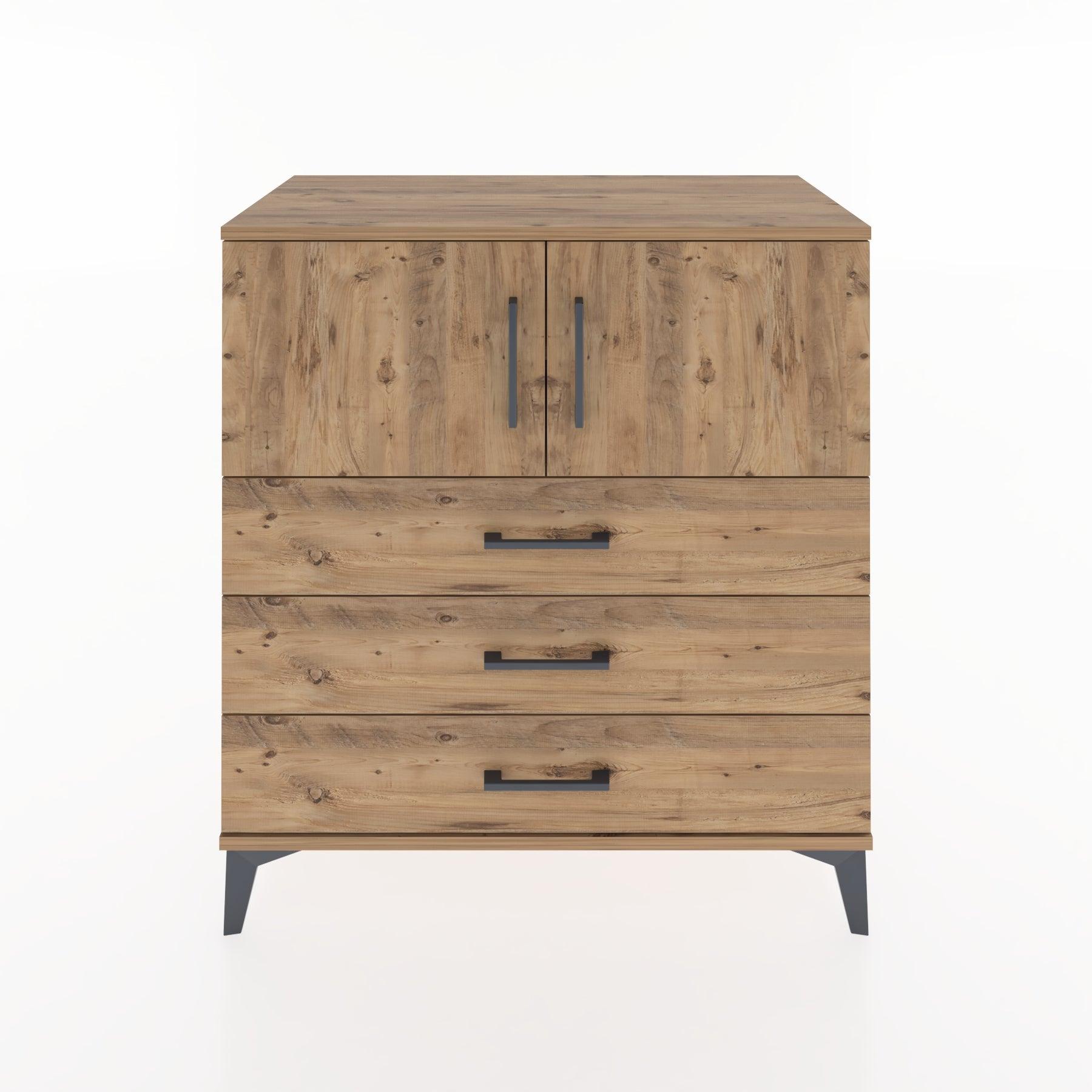 Woodntry Modular Dresser Pine 88x44x84 cm with Cover and Drawer KC97-3