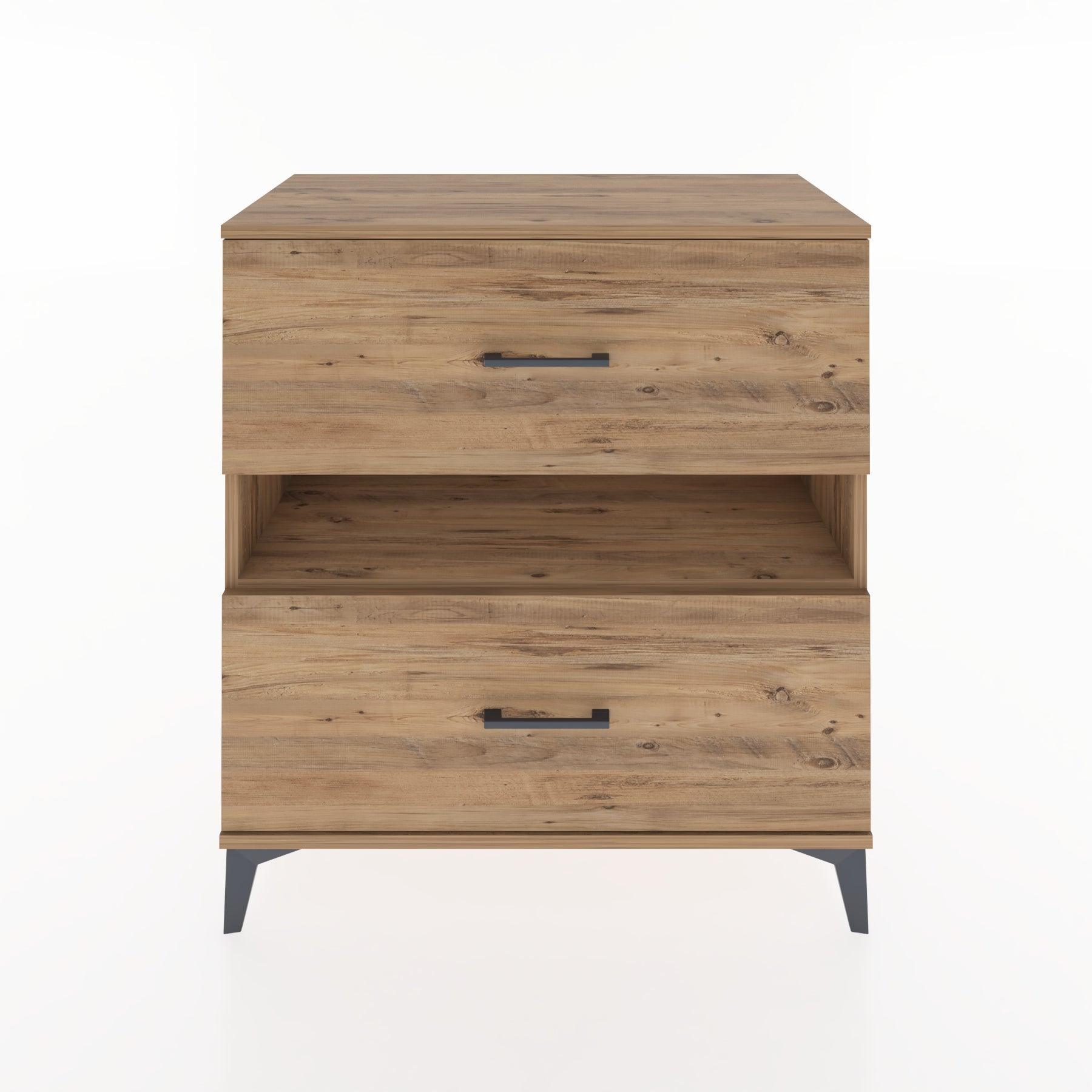 Woodntry Modular Dresser Pine 88x44x84 cm with Drawers and Shelves CR2-3
