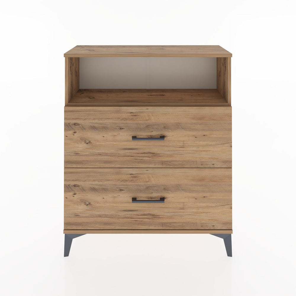 Woodntry Modular Dresser Pine 88x30x94 cm with Drawers and Shelves CR16-3