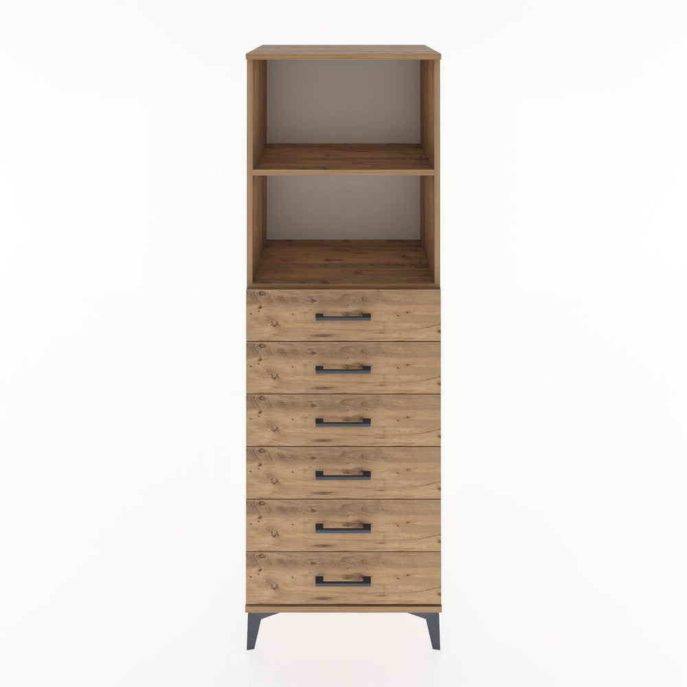 Woodntry Modular Cabinet Pine 60x44x170 cm with Drawers and Shelves CR34-3