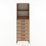 Woodntry Modular Cabinet Pine 60x44x170 cm with Drawers and Shelves CR34-3