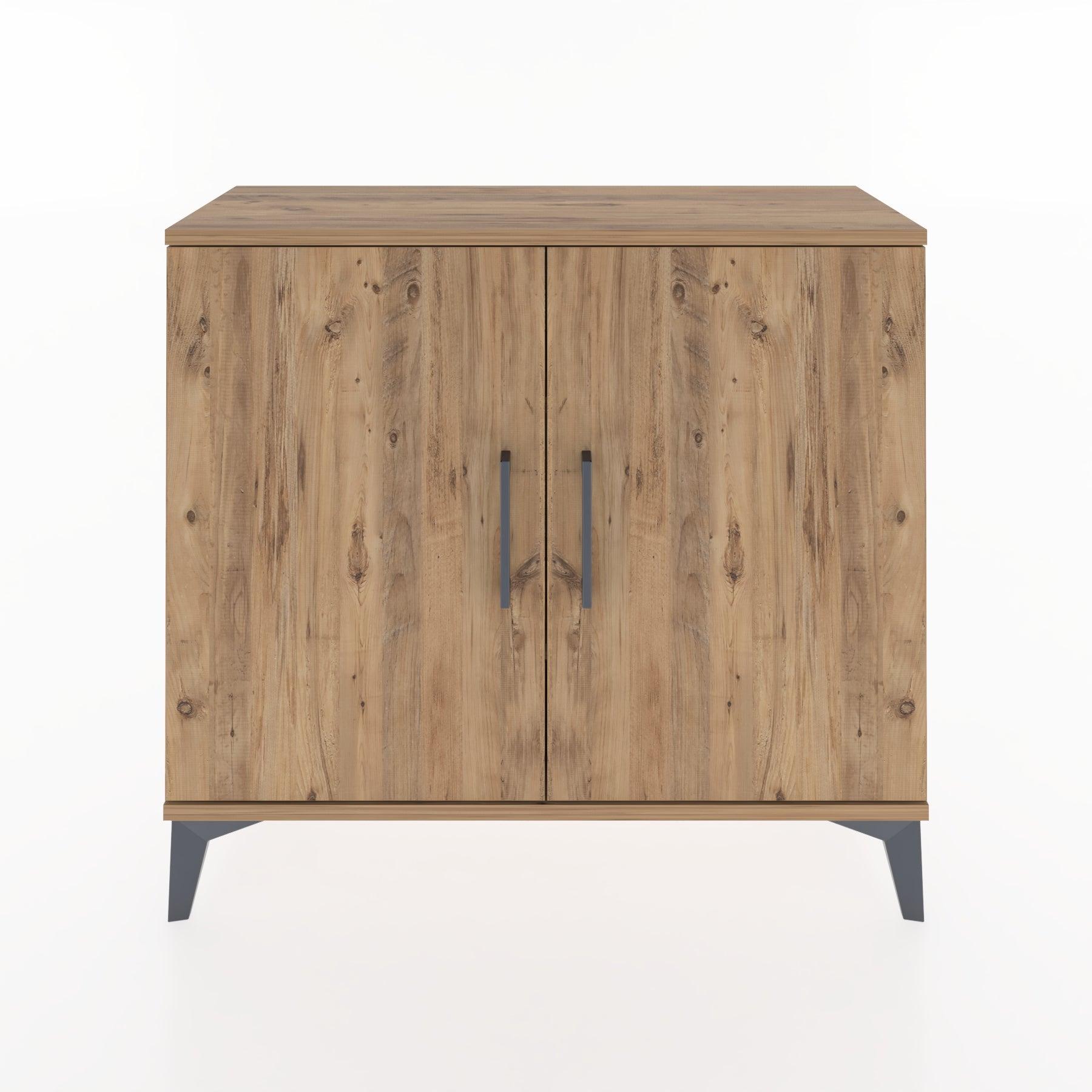 Woodntry Modüler Şifonyer İki Kapaklı V1 88x30x68 cm Çam - Woodntry