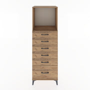 Woodntry Modular Cabinet Pine 60x44x170 cm with Drawers and Shelves CR39-3