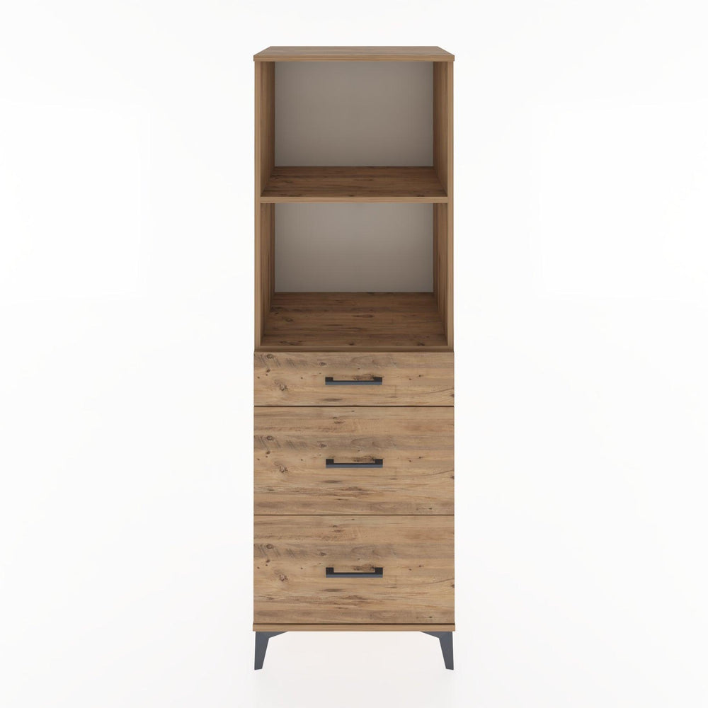 Woodntry Modular Cabinet Pine 60x44x170 cm with Drawers and Shelves CR47-3