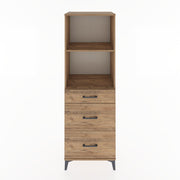 Woodntry Modüler Dolap Çam 60x44x170 cm Çekmeceli ve Raflı CR47-3