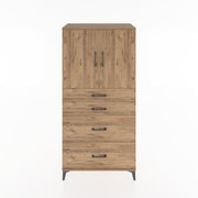 Woodntry Modular Cabinet Pine 88x44x170 cm with Doors and Drawers KC19-3