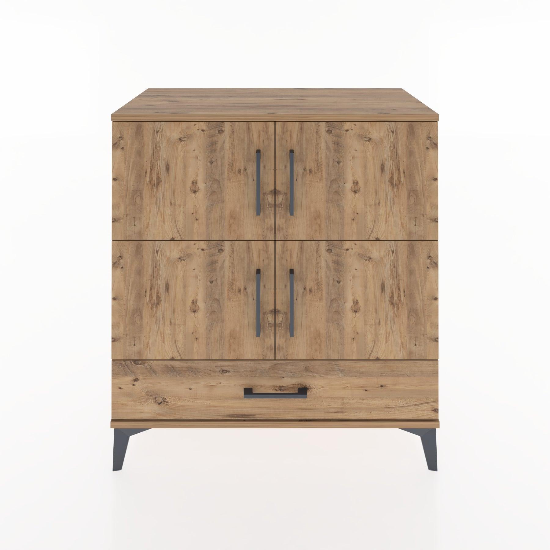 Woodntry Modular Dresser Pine 88x44x84 cm with Cover and Drawer KC91-3