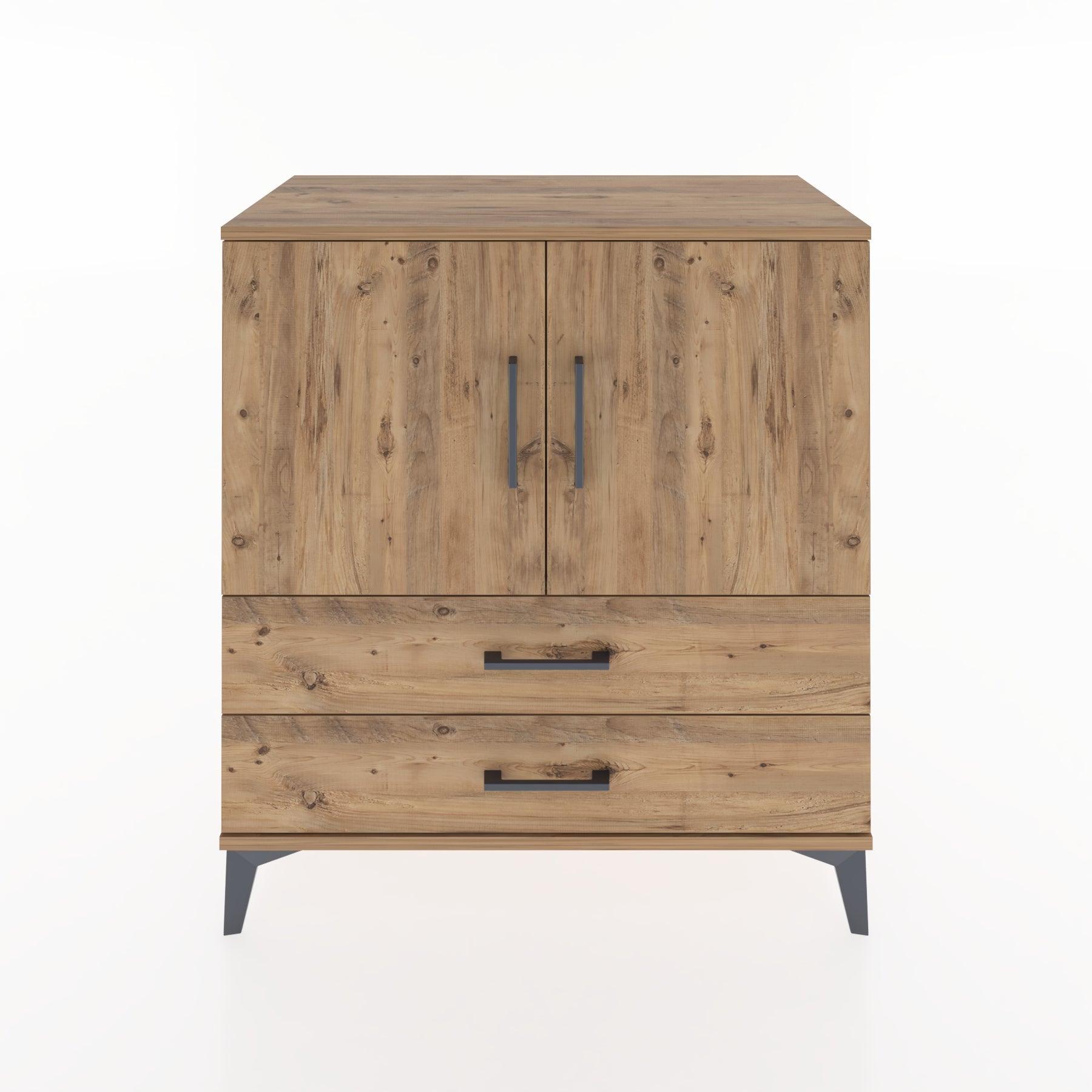 Woodntry Modular Dresser Pine 88x44x84 cm with Cover and Drawer KC24-3