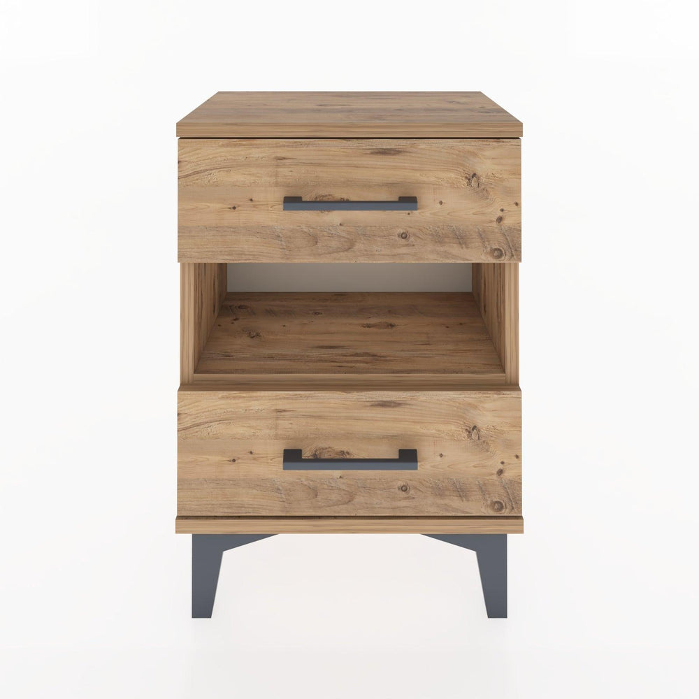 Woodntry Modüler Komodin Çekmece ve Raf 44x30x52 cm Çam - Woodntry