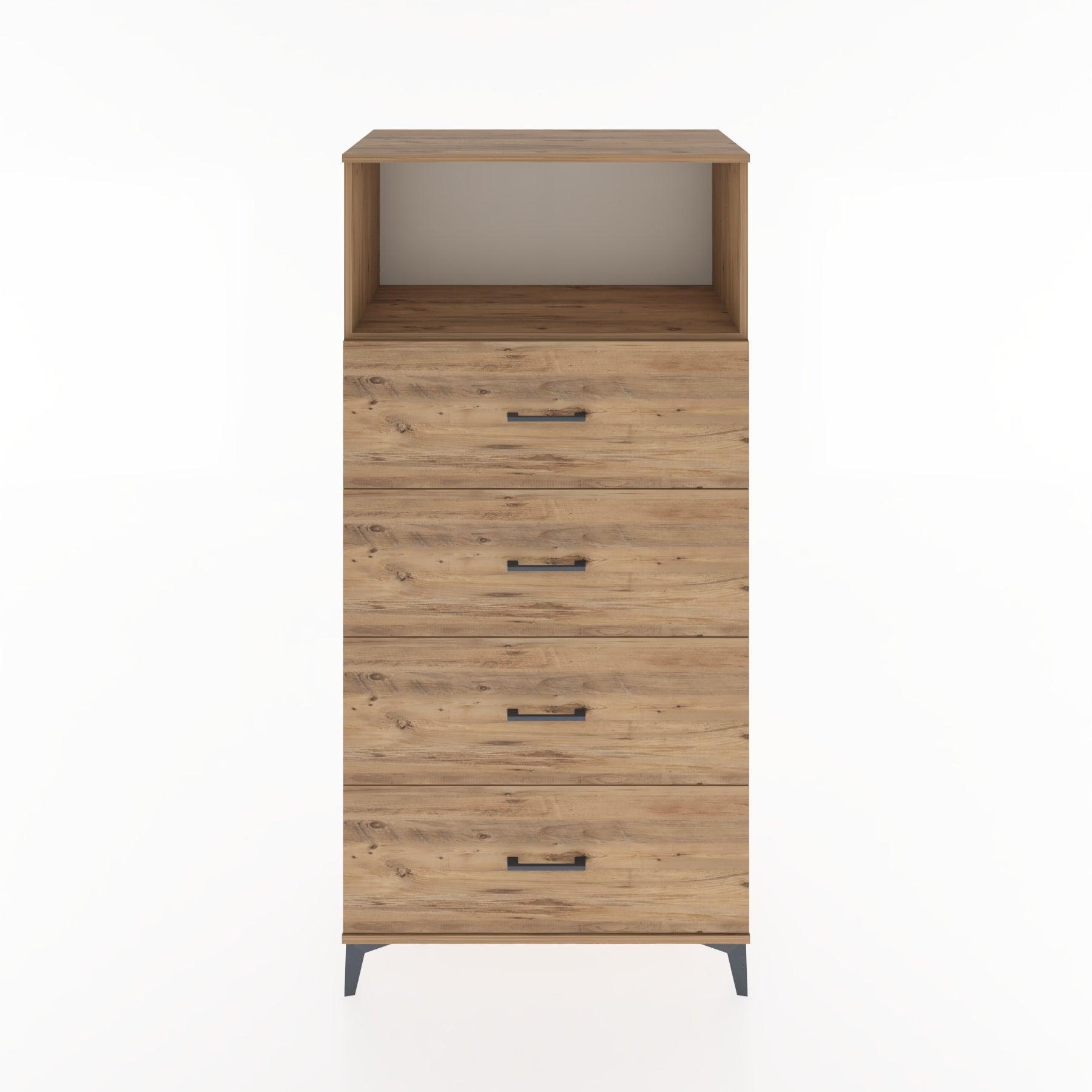 Woodntry Modular Cabinet Pine 88x44x170 cm with Drawers and Shelves CR53-3