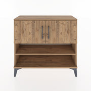 Woodntry Modüler Şifonyer Raf ve İki Kapaklı V2 88x30x68 cm Antrasit - Woodntry