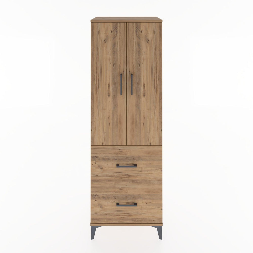 Woodntry Modular Cabinet Pine 60x44x170 cm with Doors and Drawers KC21-3