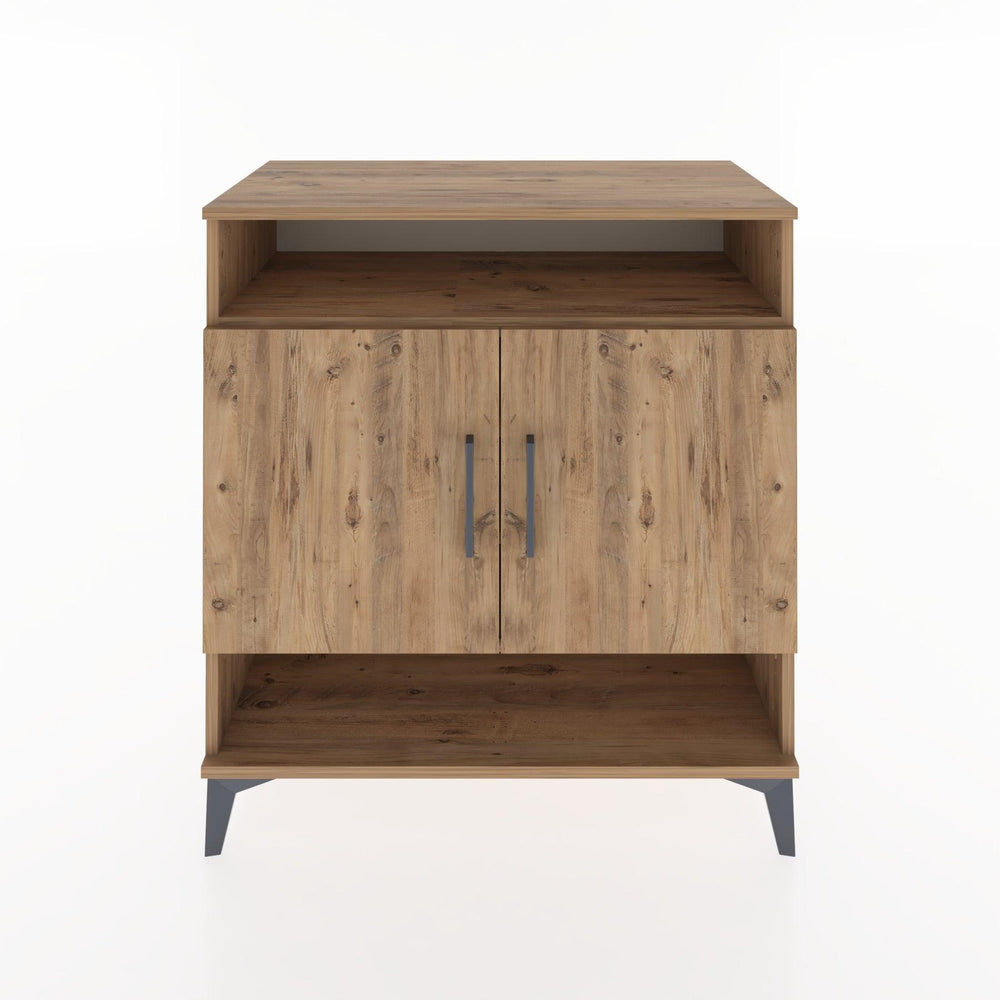 Woodntry Modüler Şifonyer Çam 88x44x84 cm Kapaklı ve Raflı KR67-3