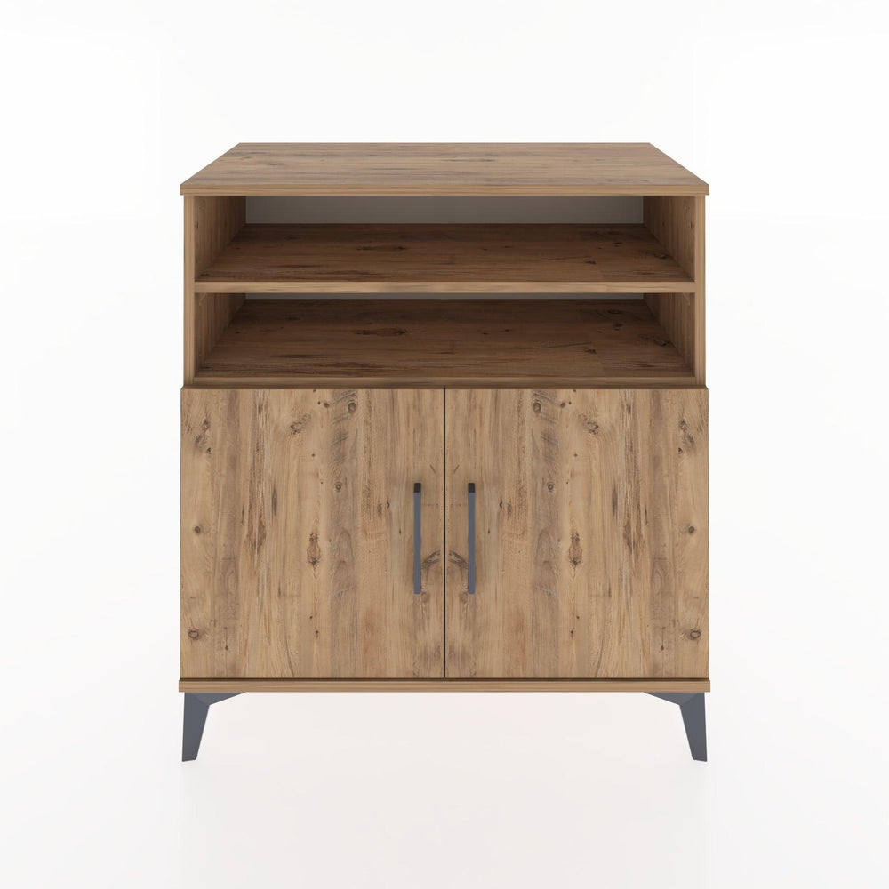 Woodntry Modüler Şifonyer Çam 88x44x84 cm Kapaklı ve Raflı KR39-3