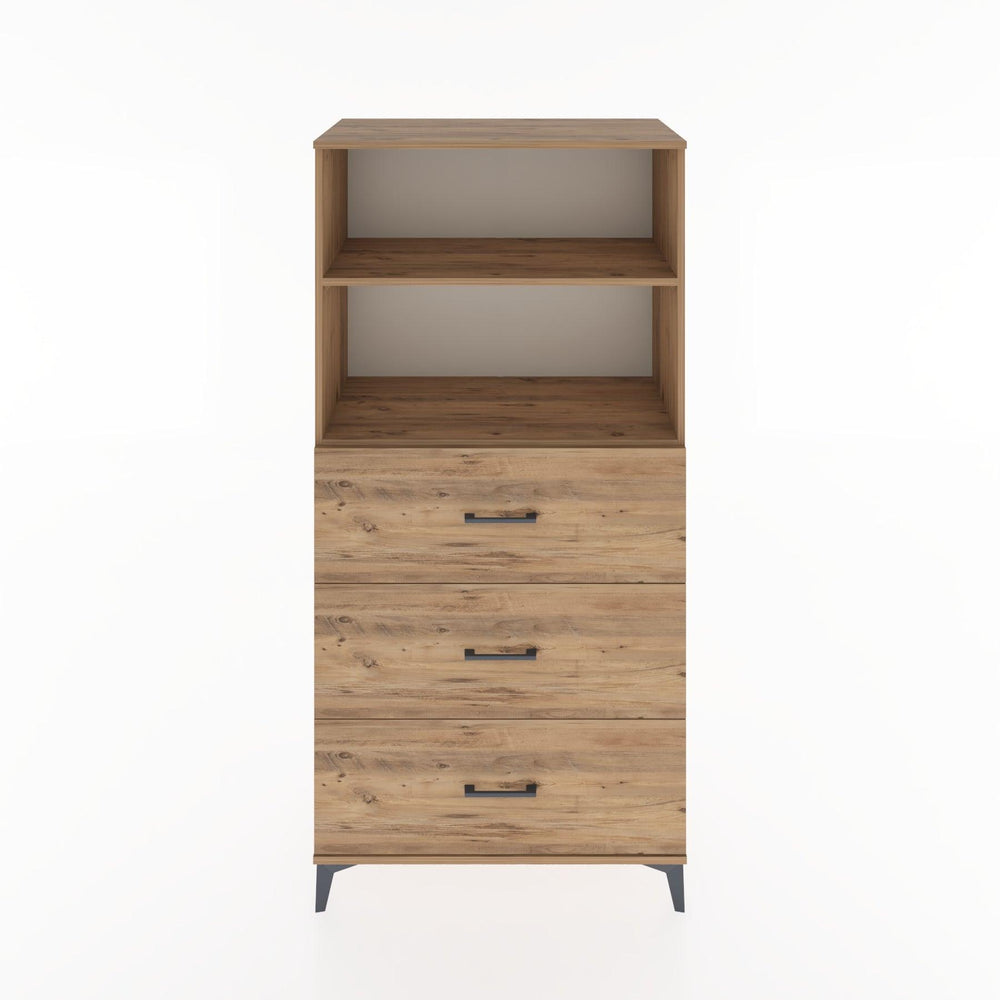 Woodntry Modular Cabinet Pine 88x44x170 cm with Drawers and Shelves CR52-3