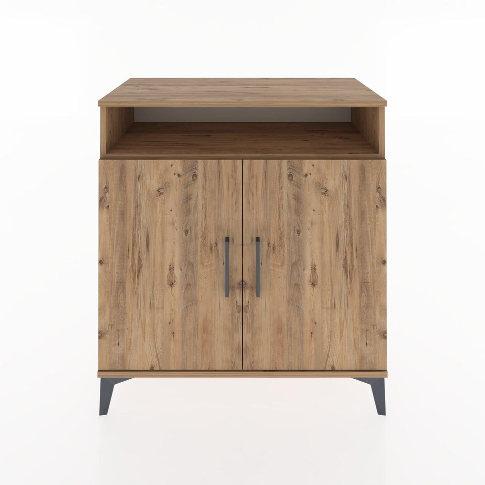 Woodntry Modüler Şifonyer Çam 88x44x84 cm Kapaklı ve Raflı KR84-3