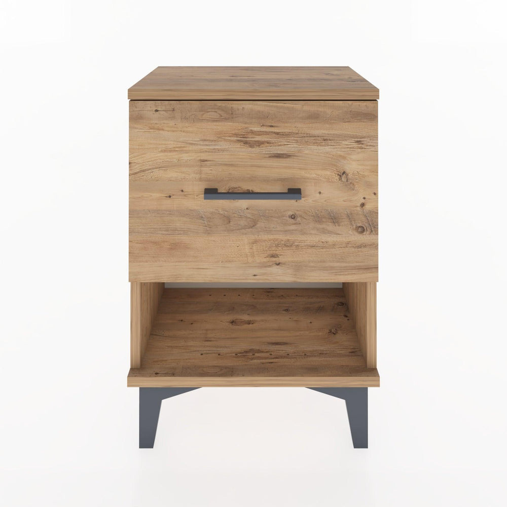 Woodntry Modüler Komodin Tek Çekmece ve Raflı 44x30x52 cm Çam - Woodntry