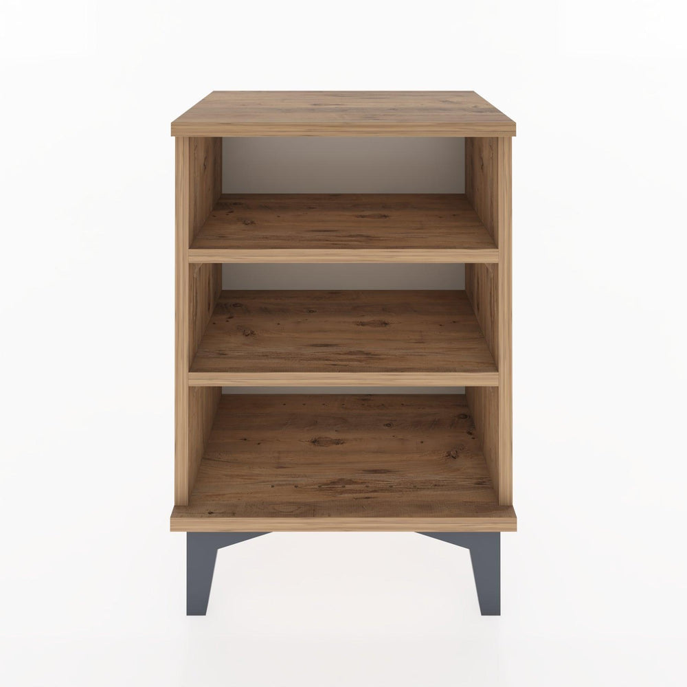 Woodntry Modüler Komodin Üç Raflı 44x30x52 cm Çam - Woodntry