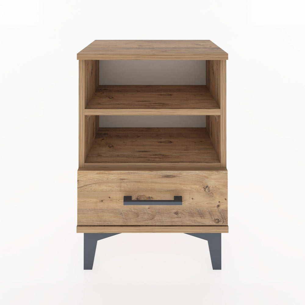 Woodntry Modüler Komodin Çift Raflı 44x30x52 cm Çam - Woodntry