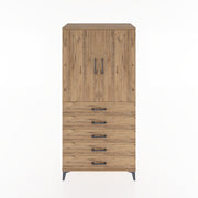 Woodntry Modular Cabinet Pine 88x44x170 cm with Doors and Drawers KC26-3