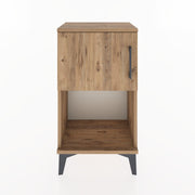 Woodntry Modüler Komodin Raf ve Tek Kapaklı V2 44x30x68 cm Çam - Woodntry