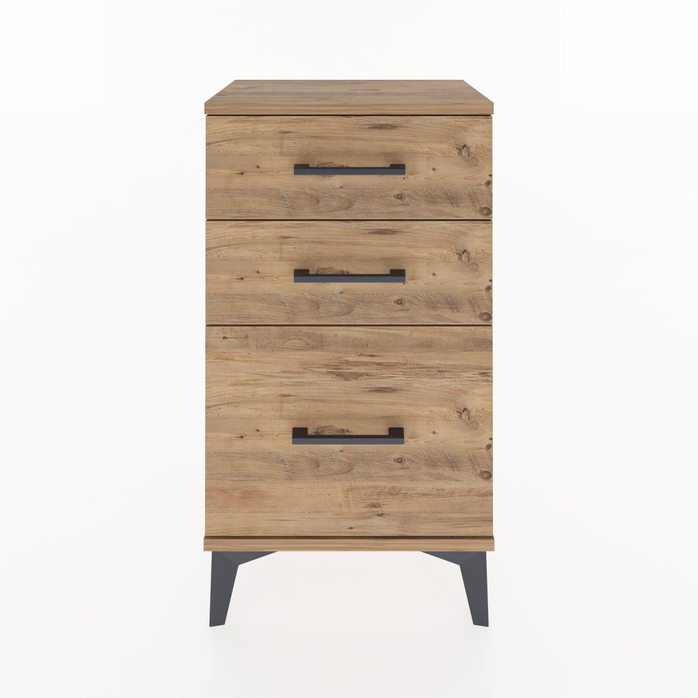 Woodntry Modüler Komodin Üç Çekmeceli V2 44x30x68 cm Çam - Woodntry