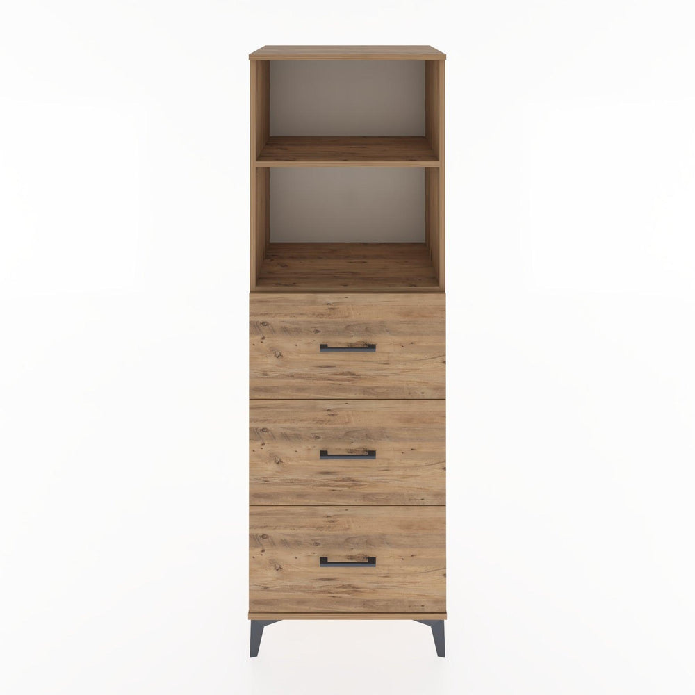 Woodntry Modular Cabinet Pine 60x44x170 cm with Drawers and Shelves CR51-3