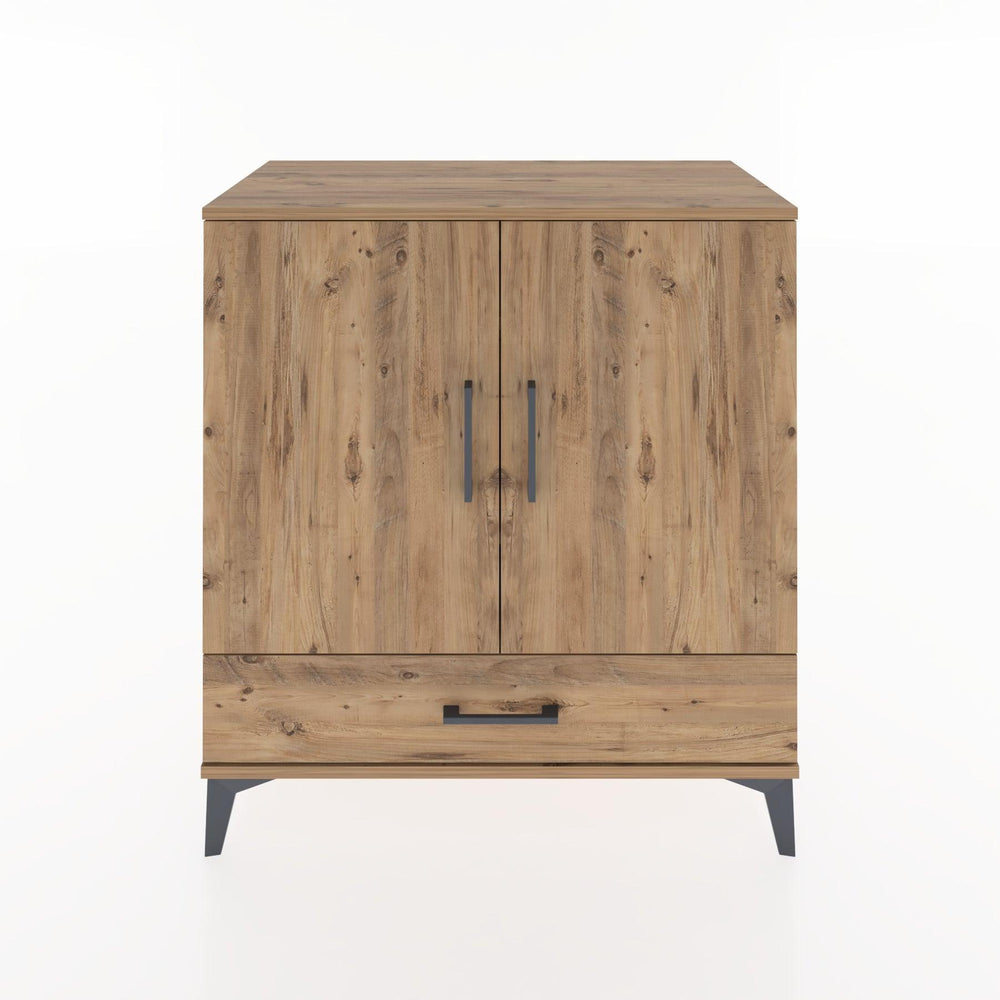 Woodntry Modüler Şifonyer Çam 88x44x84 cm Kapaklı ve Çekmeceli KC71-3