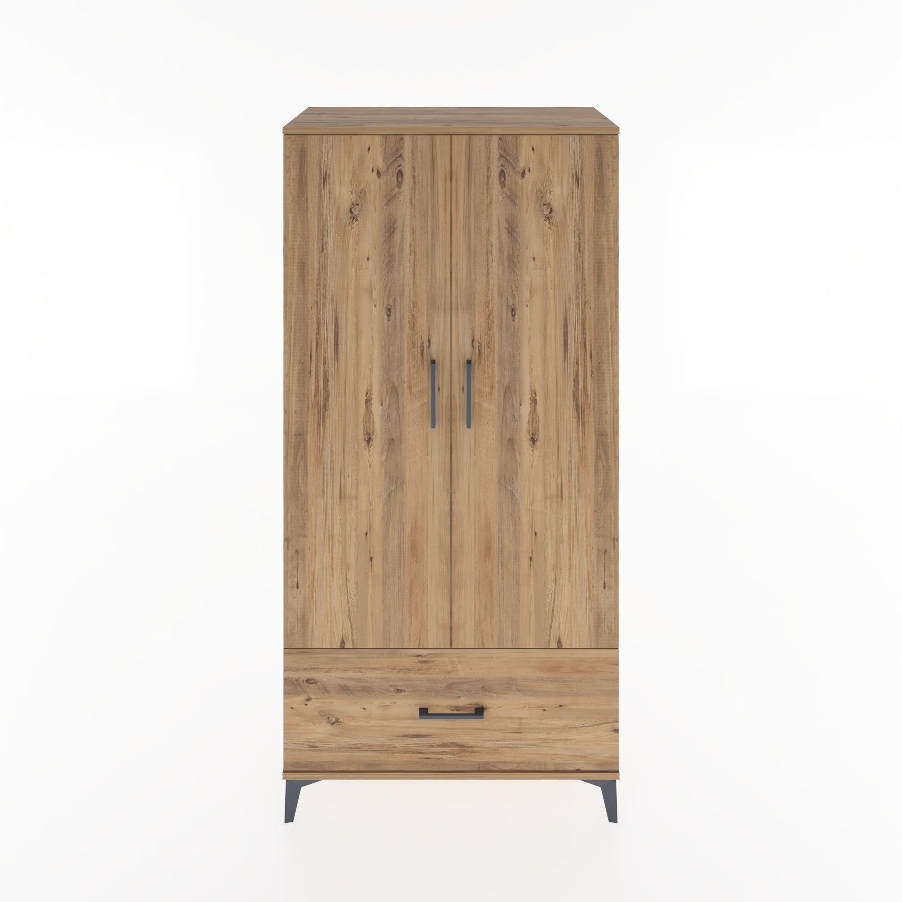 Woodntry Modular Cabinet Pine 88x44x170 cm with Doors and Drawers KC16-3