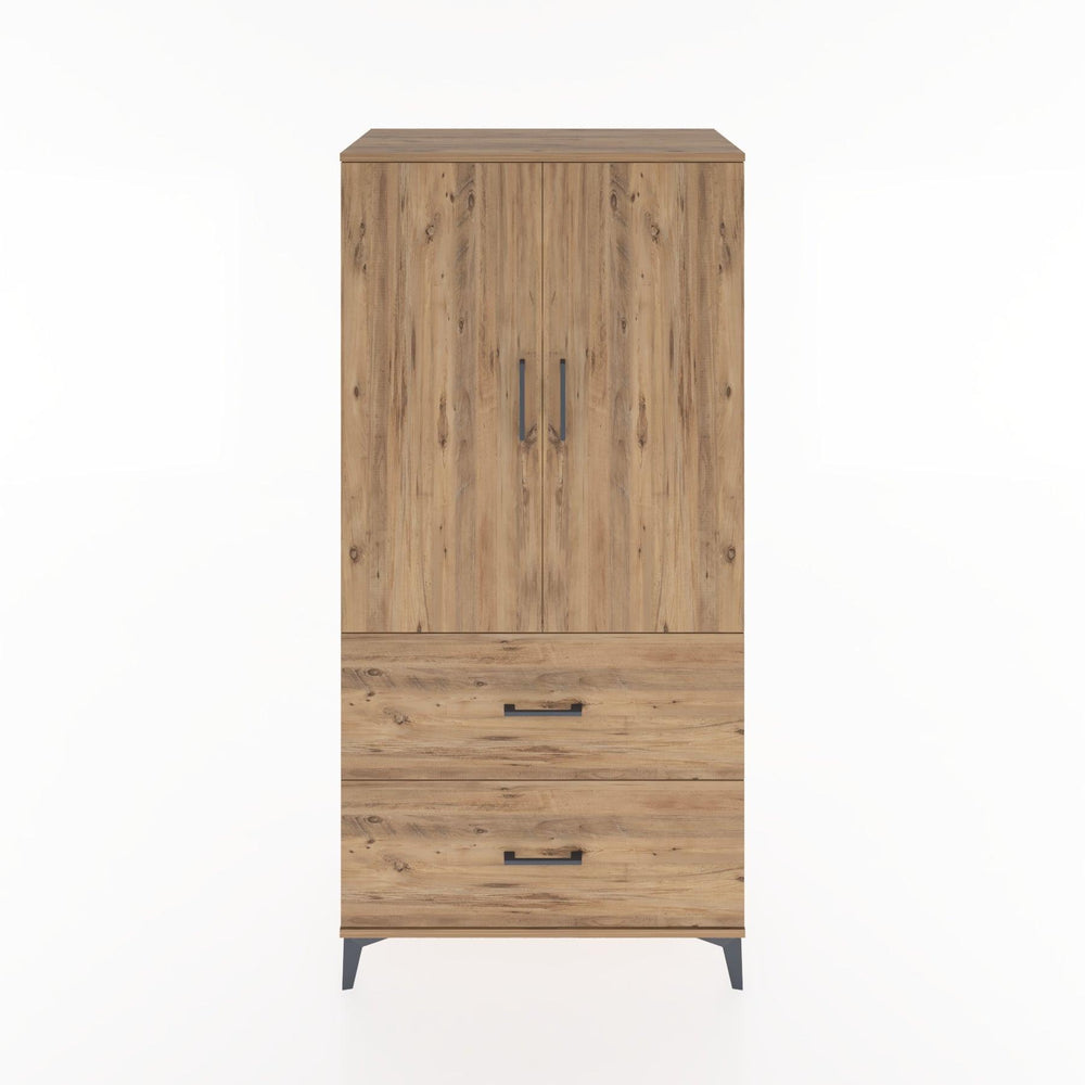 Woodntry Modular Cabinet Pine 88x44x170 cm with Doors and Drawers KC21-3