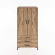 Woodntry Modular Cabinet Pine 88x44x170 cm with Doors and Drawers KC6-3
